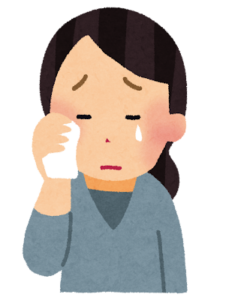 泣いている人