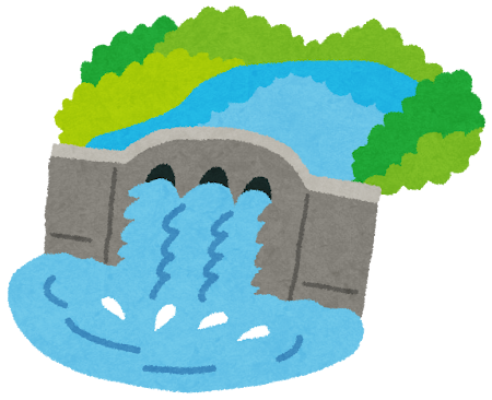 ダムの絵