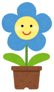 青い花